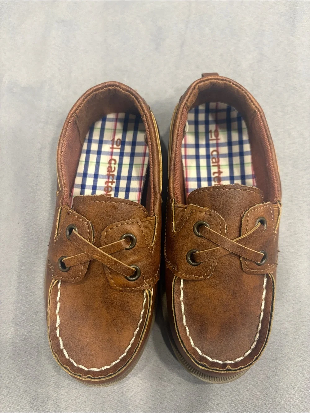 Carters Kids Brown Boat Shoes size 10